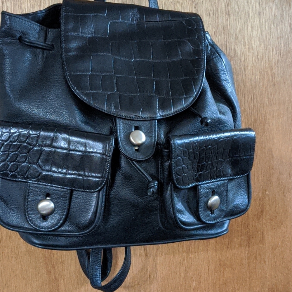 Ellen Tracy Black Backpack Purse